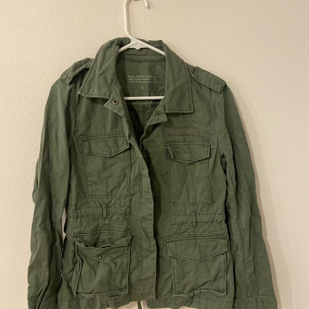 Women's Olive Military Field 100 percent cotton jacket